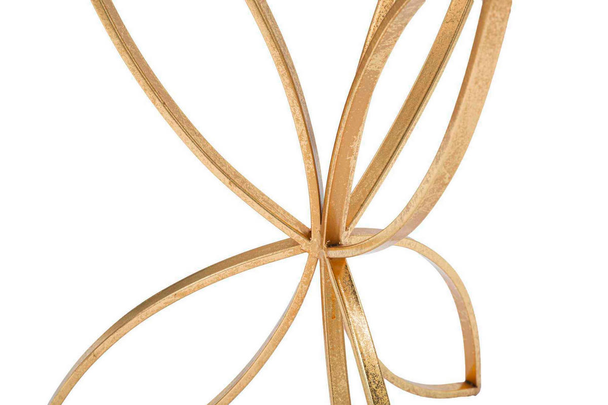 COUCHTISCH - Goldfarben/Weiß, Basics, Glas/Metall (60/35/35cm)