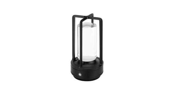 AKKU-TISCHLEUCHTE Atlanta 9/18 cm - Schwarz, Basics, Kunststoff/Metall (9/18cm) - Novel