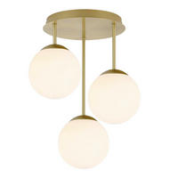 HÄNGELEUCHTE 34,5/41,5 cm  - Goldfarben/Weiß, Trend, Glas/Metall (34,5/41,5cm) - Novel