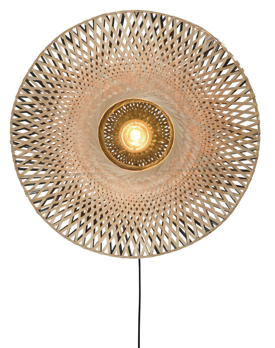 VÄGGLAMPA Kalimantan 87/20 cm   - ljusbrun/svart, Natur, naturmaterial (87/20cm) - Good & Mojo