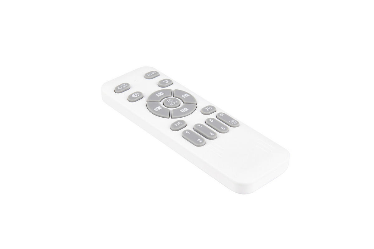 DECKENVENTILATOR - Klar/Weiß, Design, Kunststoff/Metall (106/3.5cm)