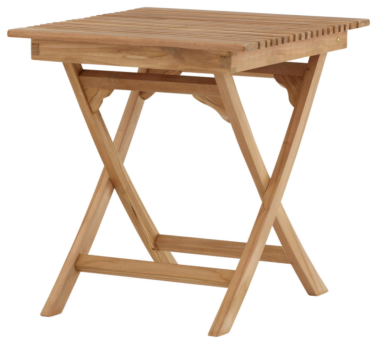 HOPFÄLLBART UTEBORD trä rektangulär  - teakfärg, Klassisk, trä (70/70/75cm) - Gardenson