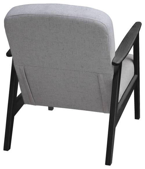 SESSEL in Webstoff Silberfarben, Schwarz  - Silberfarben/Schwarz, Natur, Holz/Textil (63/78/78cm) - Livetastic