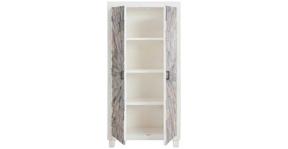 HIGHBOARD in 89/178/40 cm - Weiß, Design, Holz/Holzwerkstoff (89/178/40cm) - Ambia Home