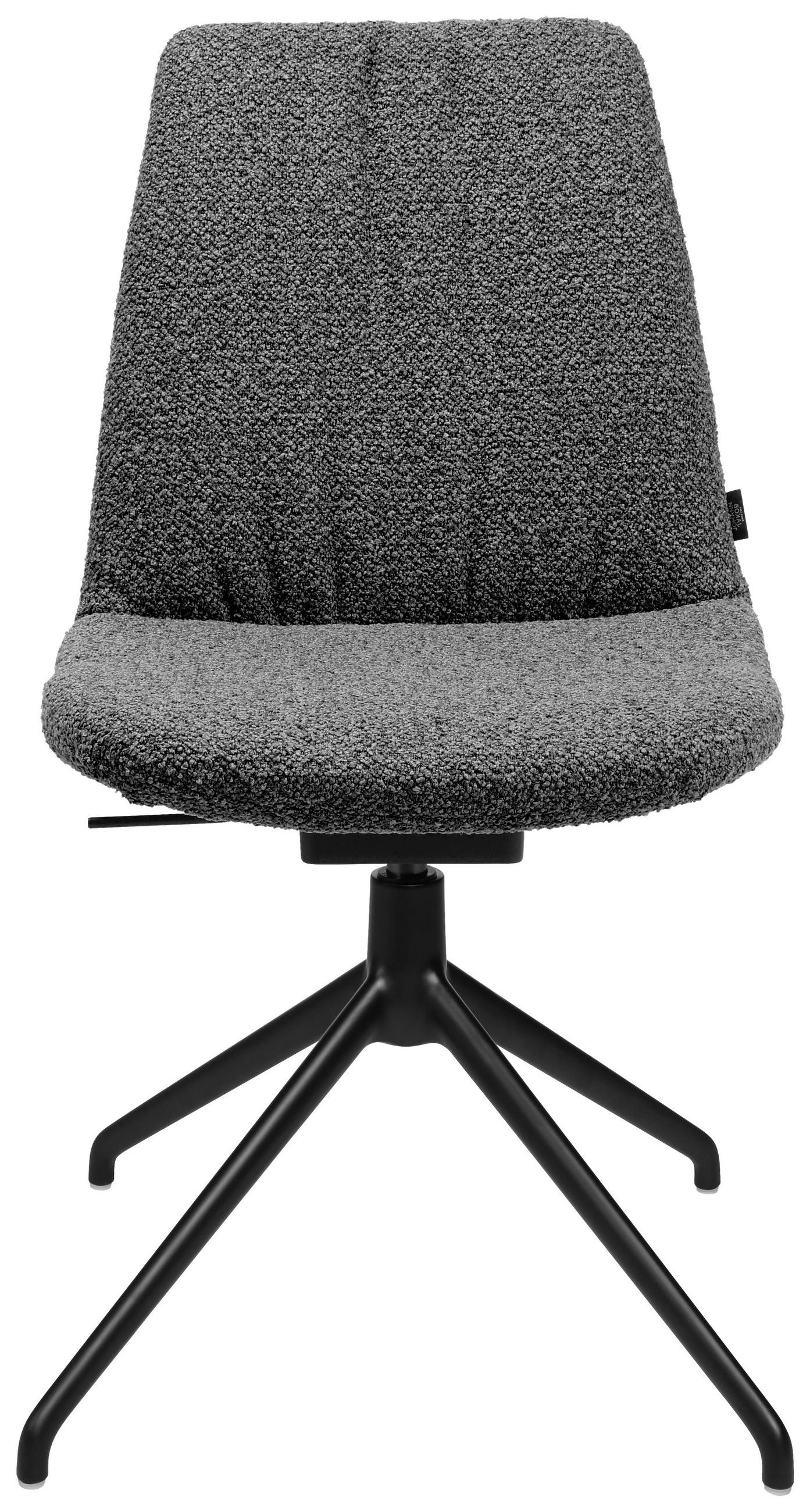 STUHL Flachgewebe Grau  - Grau, Design, Textil/Metall (46/85-88/55cm) - Johann Jakob