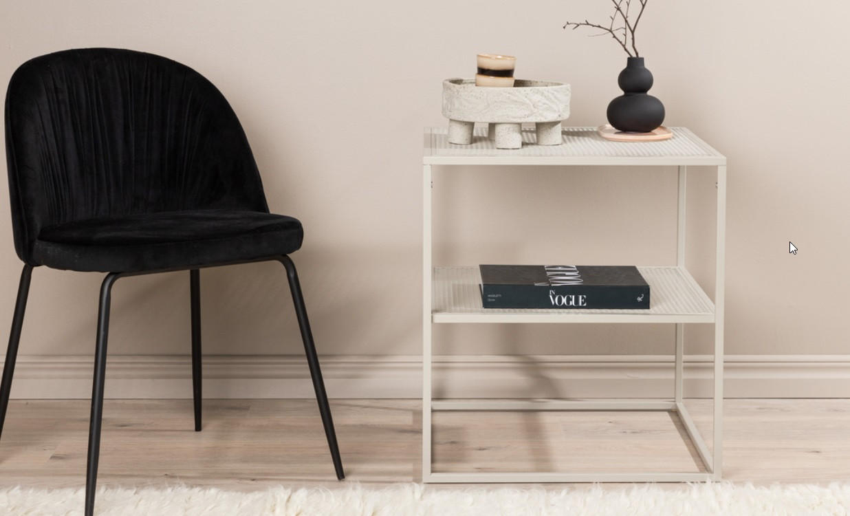 SIDOBORD i metall 55/55/60 cm  - vit, Design, metall (55/55/60cm) - Niels Andersson
