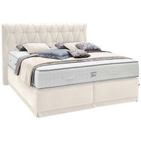 BOXSPRINGBETT 180/200 cm  in Creme  - Creme, Konventionell, Textil (180/200cm) - Ambiente
