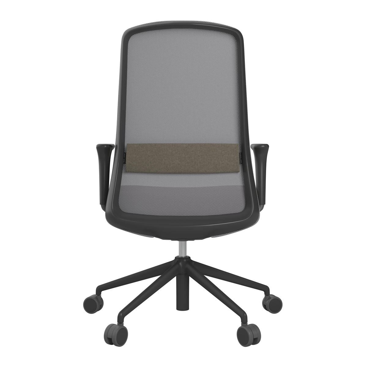 DREHSTUHL Braun, Grau, Schwarz  - Schwarz/Braun, MODERN, Kunststoff/Textil (70/103-115/70cm)