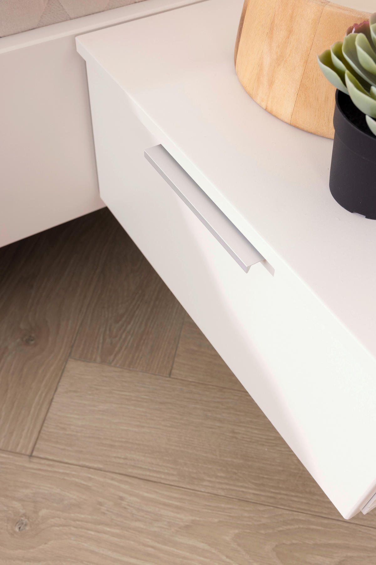 ÁGYSZETT 160/200 cm  fehér  - fehér, Basics, faalapú anyag (160/200cm) - Xora