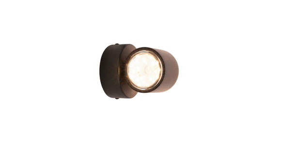 LED-WANDLEUCHTE 12/11 cm - Schwarz, Design, Kunststoff/Metall (12/11cm) - Novel