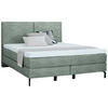 BOXSPRINGBETT 160/200 cm  in Olivgrün  - Schwarz/Olivgrün, Konventionell, Textil/Metall (160/200cm) - Dieter Knoll