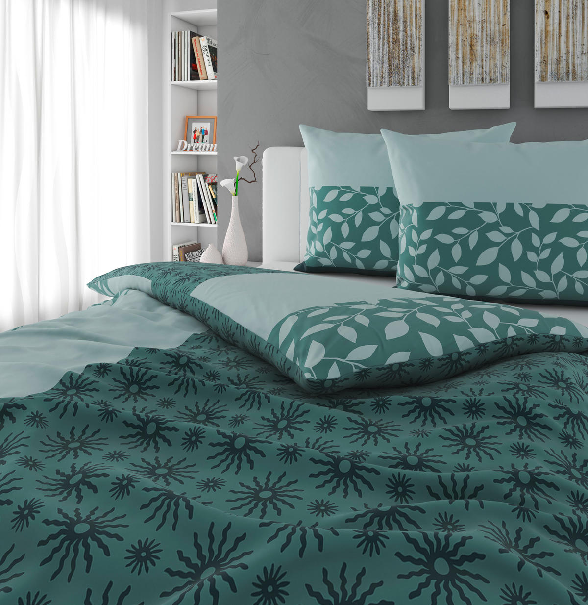 BETTWÄSCHESET 2-teilig Satin 200/210 cm  - Multicolor, Konventionell, Textil (200/210cm) - Novel