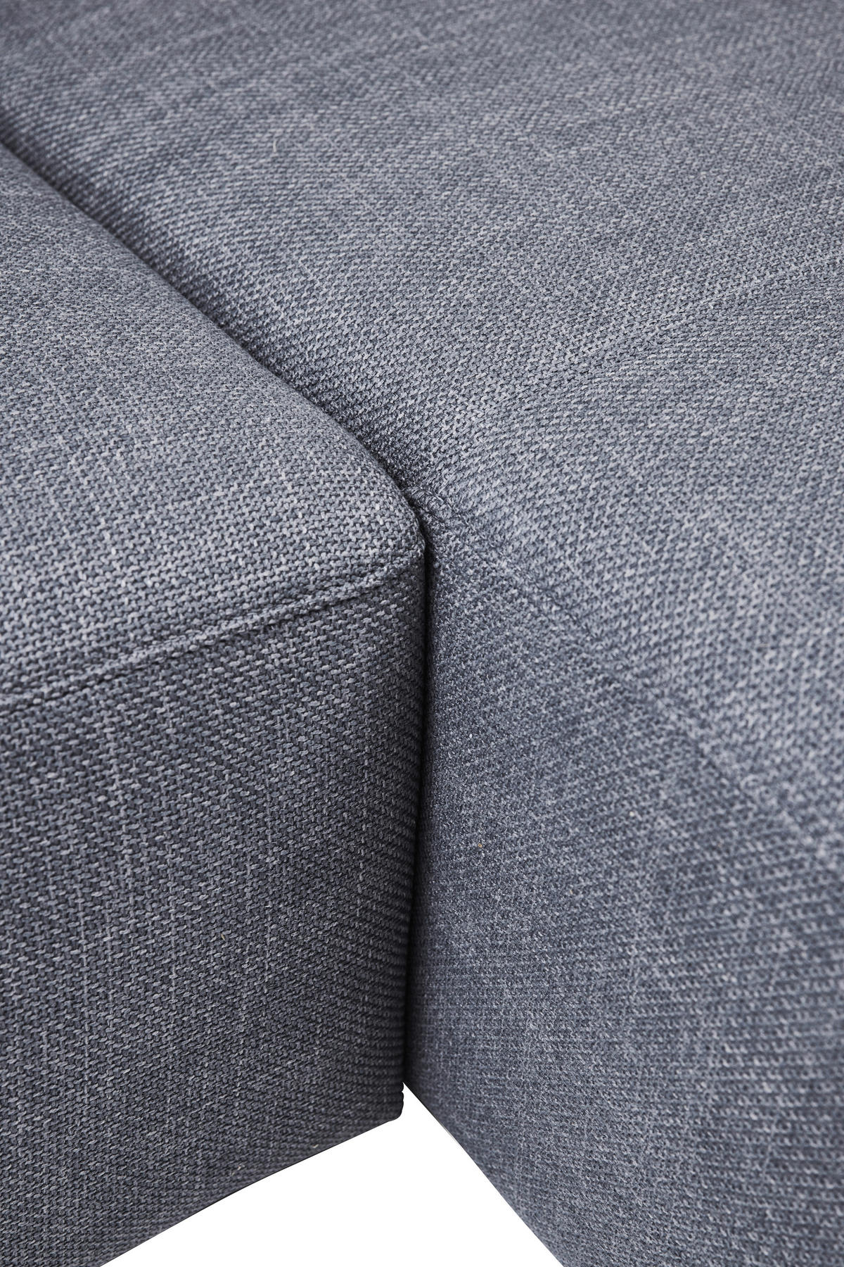 ECKSOFA inkl. Funktion Heaven Dunkelgrau Flachgewebe  - Chromfarben/Dunkelgrau, KONVENTIONELL, Textil/Metall (242/162cm) - Tom Tailor
