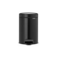 PEDÁLOS SZEMETES  - fekete, Basics, műanyag/fém (3l) - Brabantia