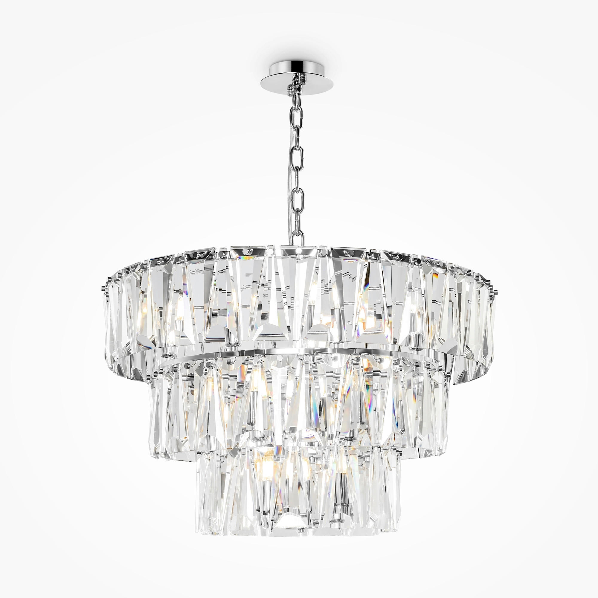 PENDELLEUCHTE Modern 77/50/77 cm   - Chromfarben, Trend, Metall (77/50/77cm) - MAYTONI