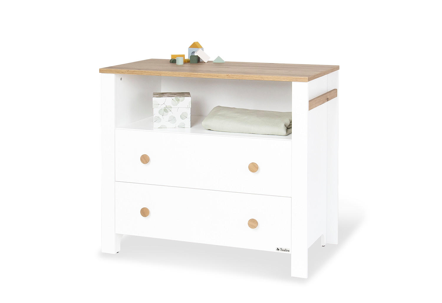 WICKELKOMMODE Lova Weiß  - Weiß, Basics, Holz (102/77/99cm) - Pinolino