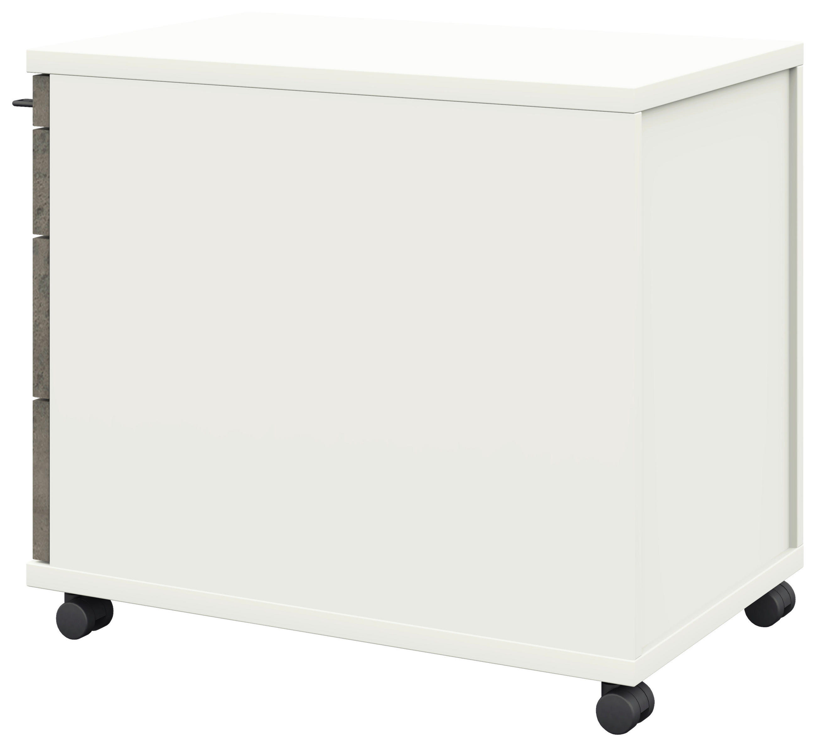 Thumbnail - Moderano Rollcontainer, Graphit, Weiß, Metall, 4 Schubladen, 42.7x54.4x60 cm, Goldenes M, Made in Germany, Typenauswahl,...