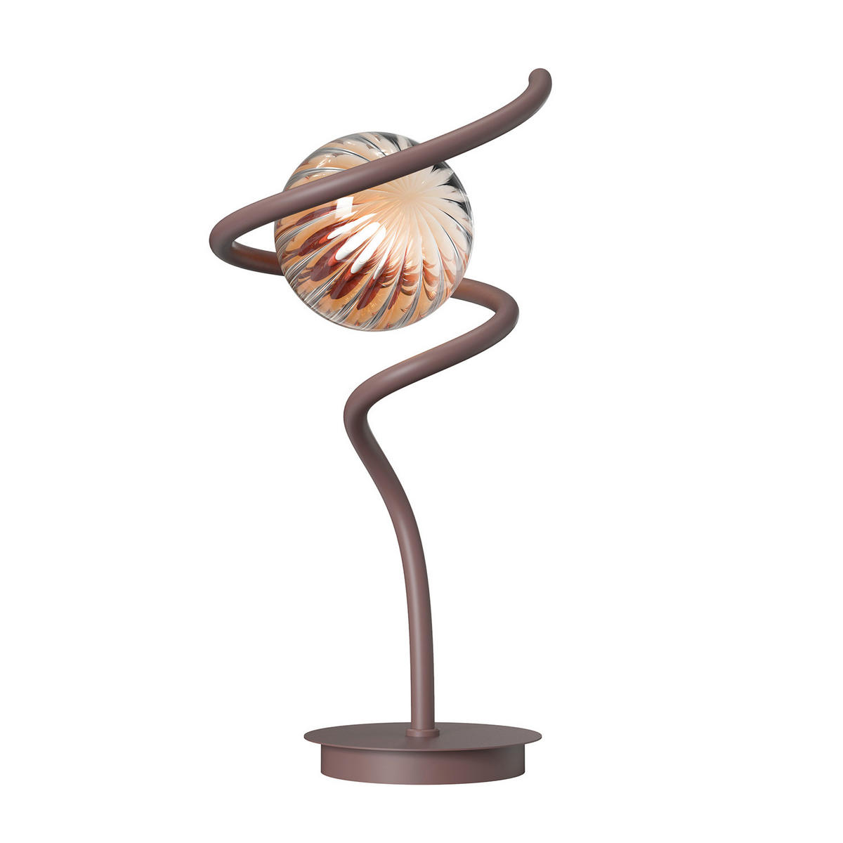 TISCHLEUCHTE 19,2/42 cm   - Cognac/Honig, Design, Glas/Kunststoff (19,2/42cm)