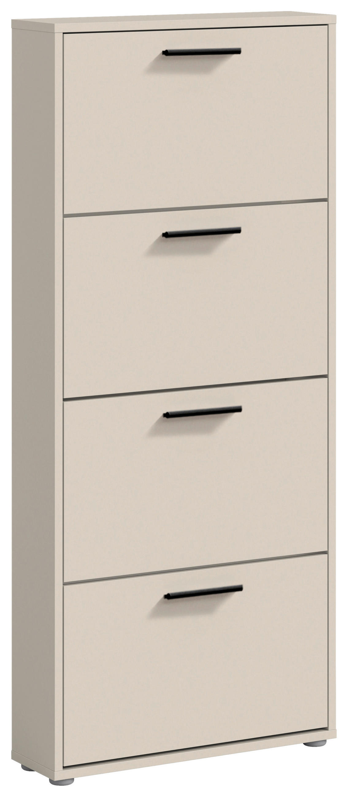 BILLENŐS CIPŐSSZEKRÉNY 59/136/17 cm  - kasmírszínű/fekete, Design, műanyag/faalapú anyag (59/136/17cm) - Carryhome