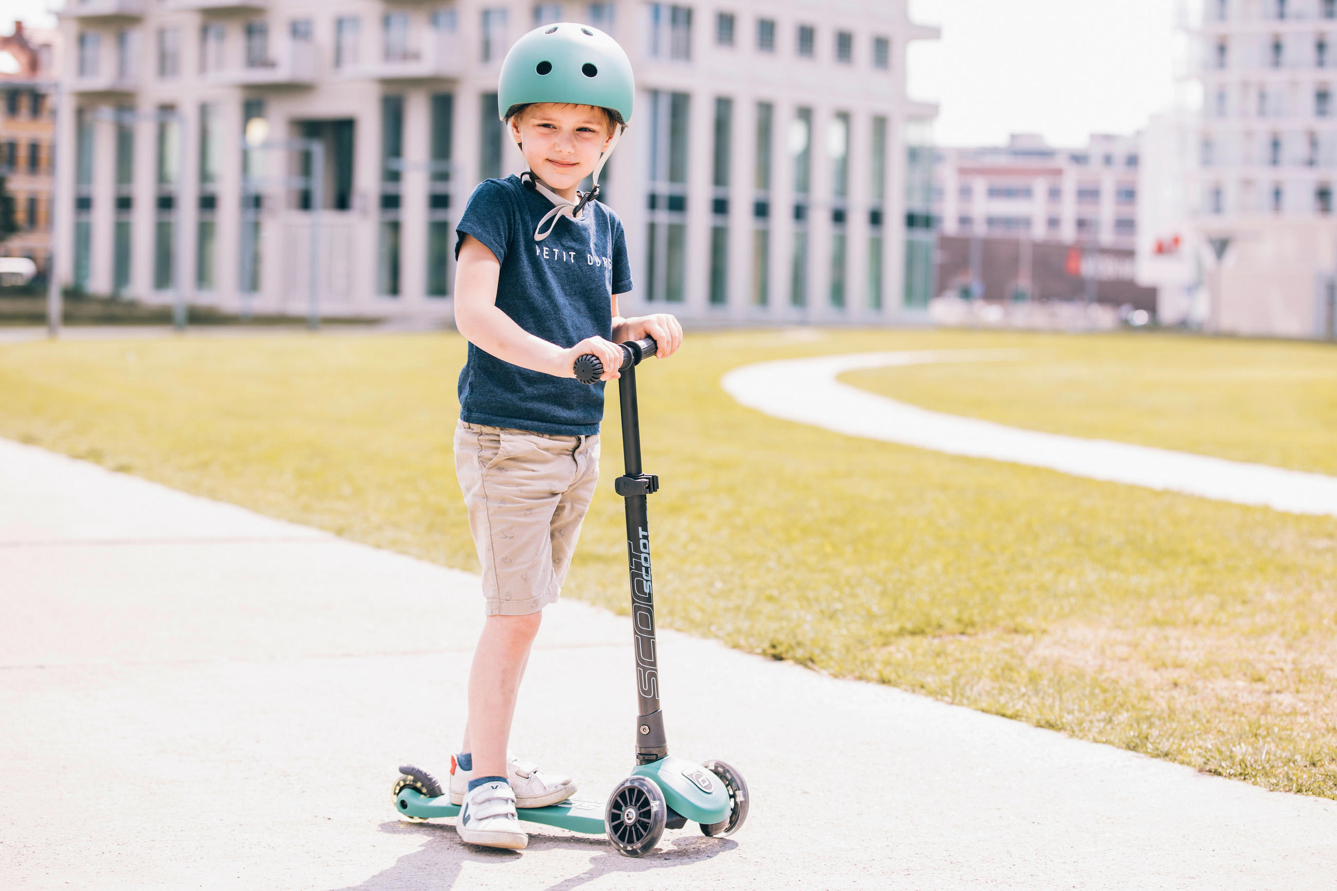 Kinderscooter Highwaykick 3  - Dunkelgrün, Trend, Kunststoff/Metall (24/72cm) - Scoot and Ride