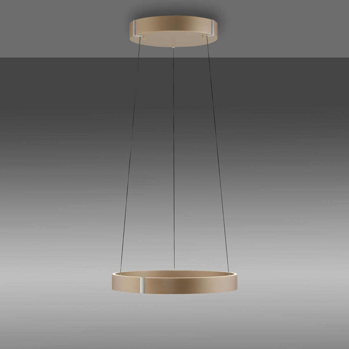 LED-PENDELLEUCHTE PURE E-Clipse 50/50/350 cm   - Bronzefarben, MODERN, Kunststoff/Metall (50/50/350cm) - Neuhaus PURE
