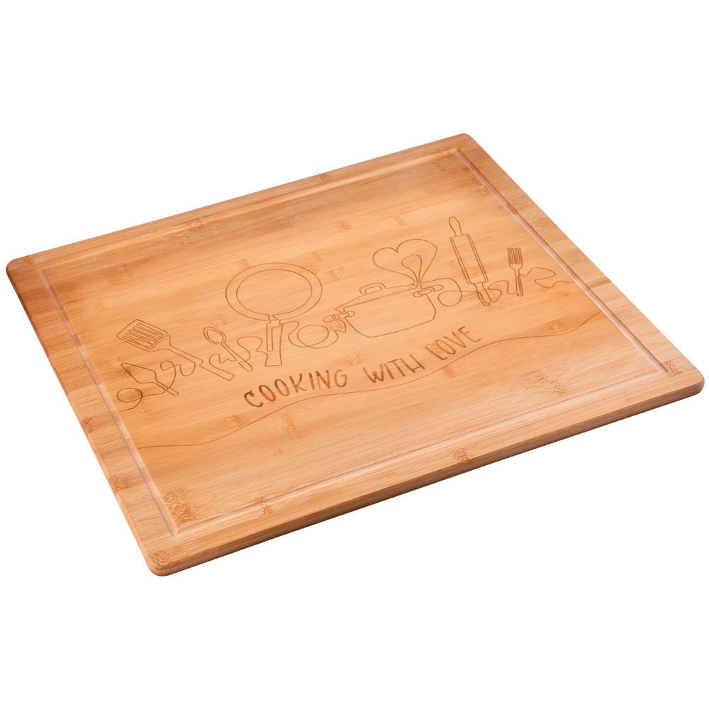 HERDABDECKPLATTE 5859813  - Hellbraun, Basics, Holz (56/4/50cm) - Kesper