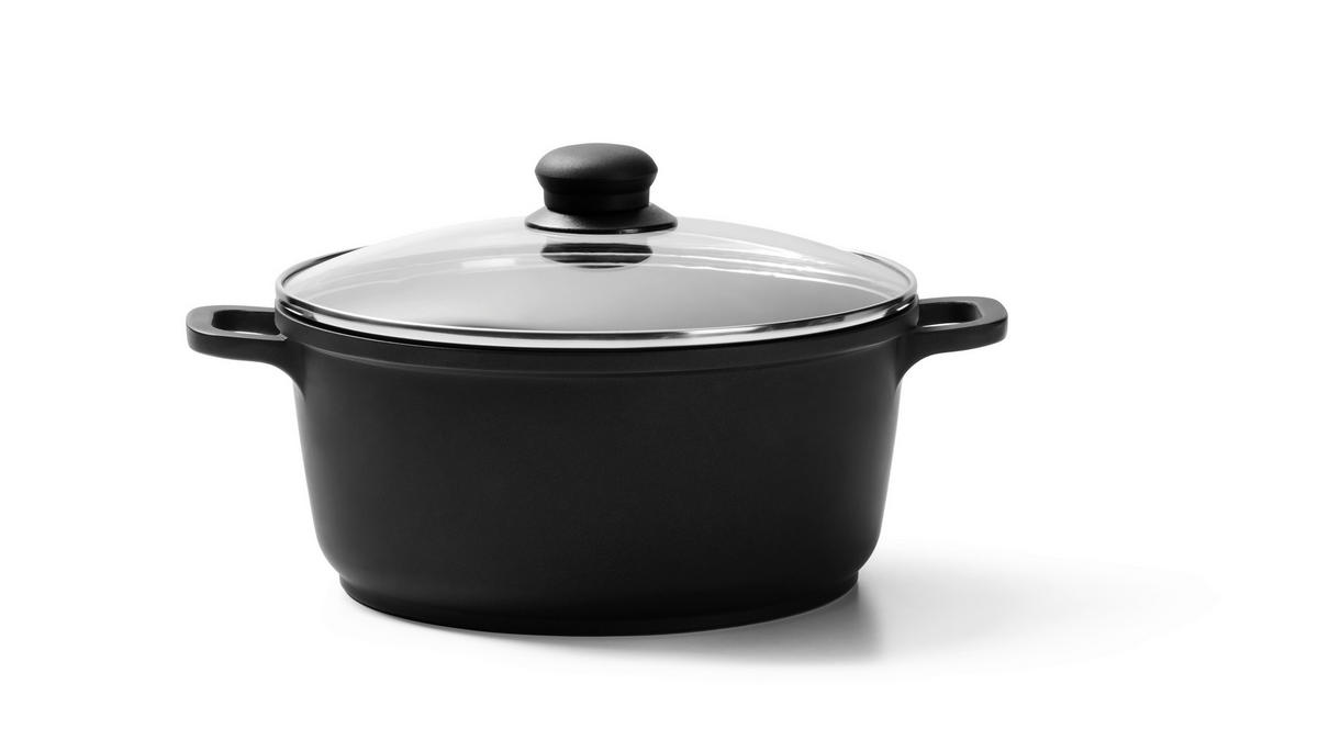 KOCHTOPF Turin 3,3 l  - Klar/Edelstahlfarben, Konventionell, Glas/Kunststoff (24/11,5cm) - Homeware Profession.