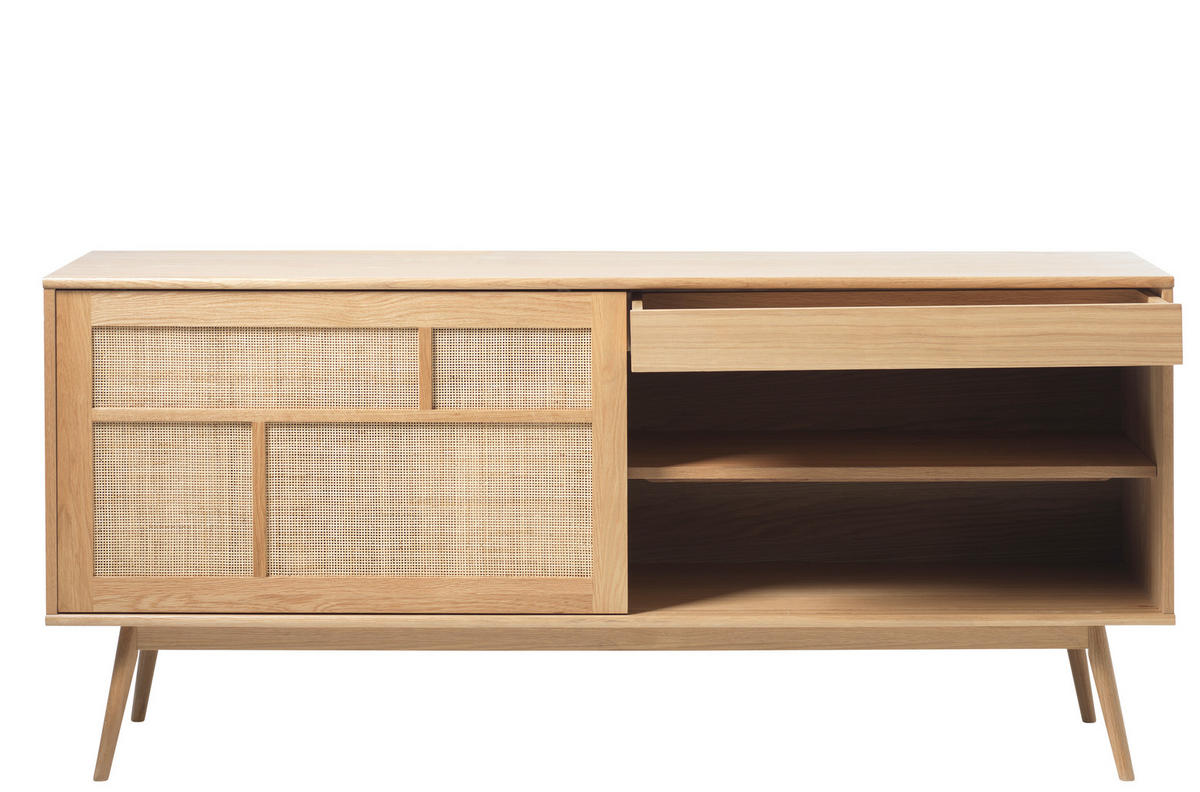 SIDEBOARD  in 180/79/45 cm  - Eichefarben/Naturfarben, Trend, Naturmaterialien/Holzwerkstoff (180/79/45cm) - Carryhome