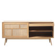 SIDEBOARD furniert Eichefarben, Naturfarben  - Eichefarben/Naturfarben, Trend, Naturmaterialien/Holzwerkstoff (180/79/45cm) - Carryhome