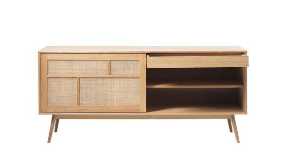 SIDEBOARD furniert Eichefarben, Naturfarben  - Eichefarben/Naturfarben, Trend, Naturmaterialien/Holzwerkstoff (180/79/45cm) - Carryhome