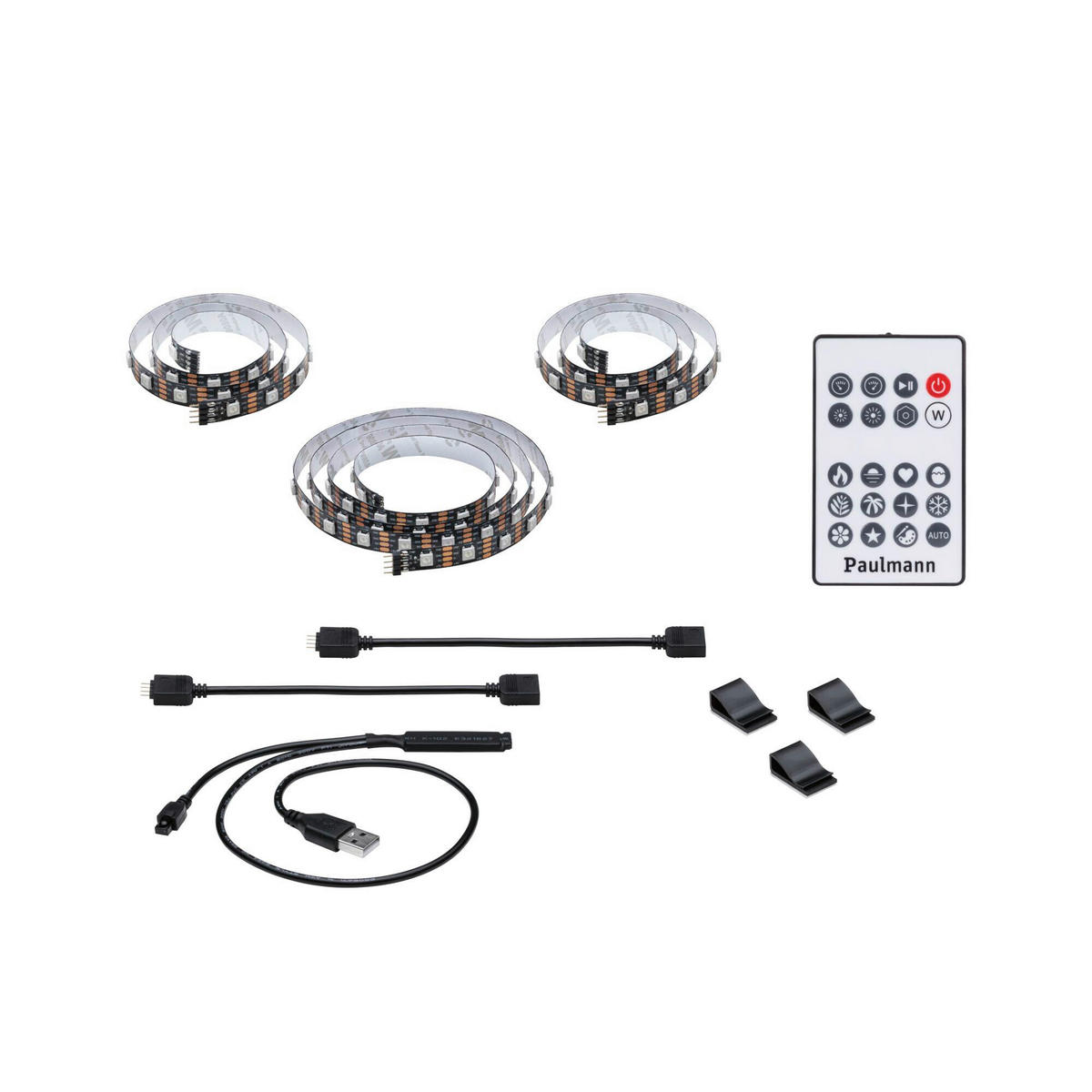 LED-STRIP Entertain 200/1,0/0,2 cm   - Schwarz, Basics, Kunststoff (200/1,0/0,2cm) - Paulmann