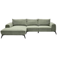 Freisteller von Stylife ECKSOFA Olivgrün Webstoff.