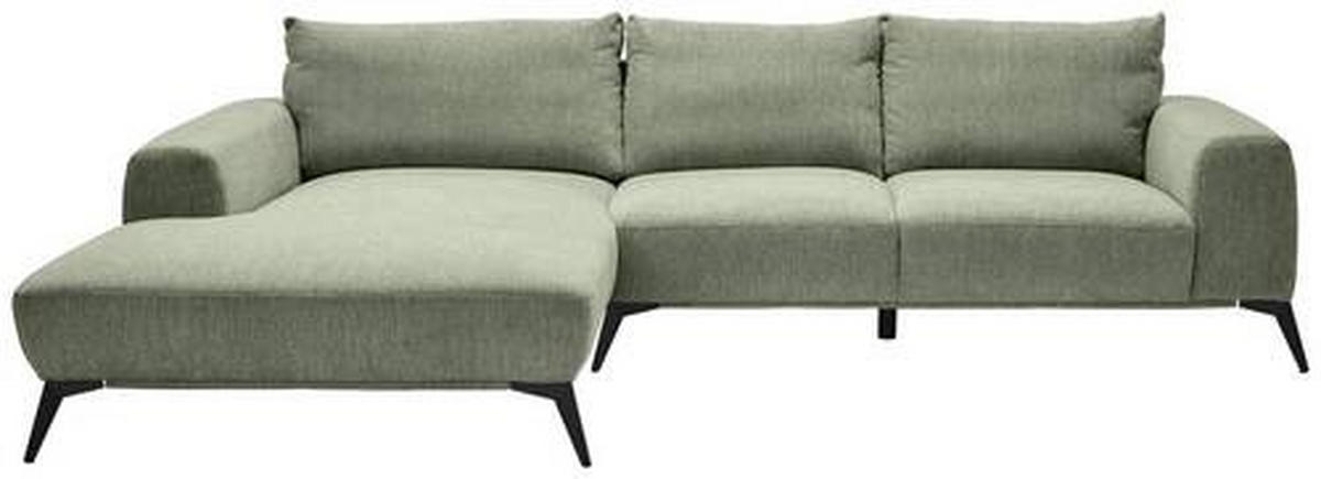 Freisteller von Stylife ECKSOFA Olivgrün Webstoff.