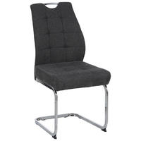 SCHWINGSTUHL  , Stoffauswahl, Typenauswahl  , Cord  ,  - Chromfarben/Dunkelgrau, Design, Textil/Metall (46/96/61.5cm) - Carryhome