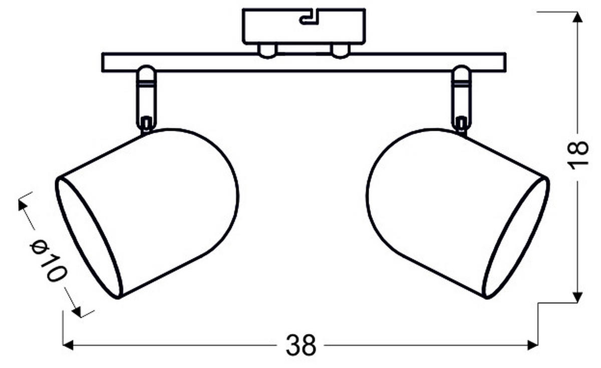 STRAHLER   - Weiß, Basics, Metall (38/18/10cm)