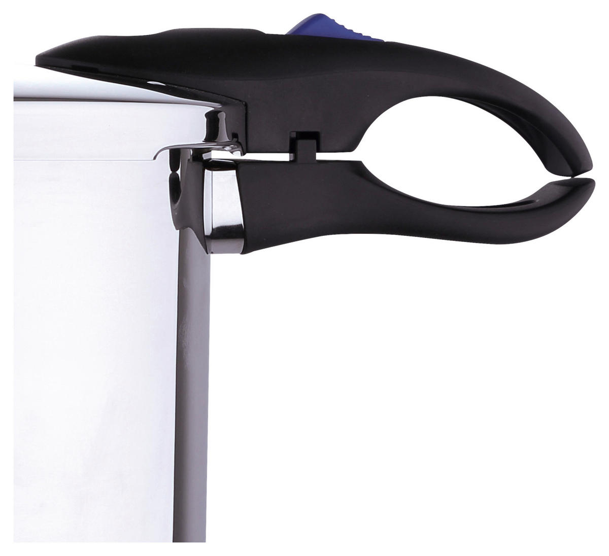 SCHNELLKOCHTOPF  9 l 24 cm  - Silberfarben/Schwarz, Basics, Kunststoff/Metall (24cm)
