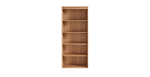 AKTENREGAL Asteiche vollmassiv Eichefarben - Eichefarben, KONVENTIONELL, Holz (80/194/39cm) - Linea Natura