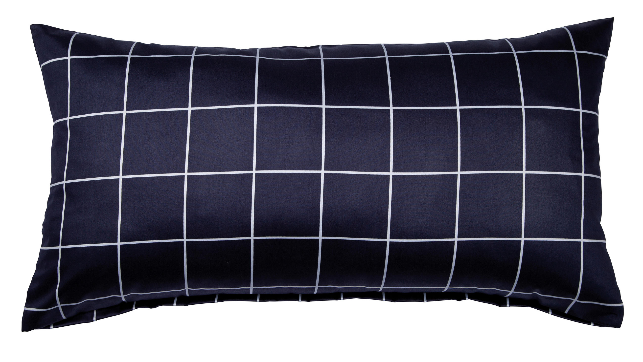 KISSENHÜLLE Giulietta 40/80 cm  - Weiß/Dunkelblau, KONVENTIONELL, Textil (40/80cm) - Janine