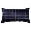 KISSENHÜLLE Giulietta 40/80 cm  - Dunkelblau/Weiß, KONVENTIONELL, Textil (40/80cm) - Janine