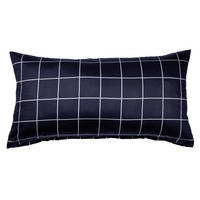 KISSENHÜLLE Giulietta 40/80 cm  - Weiß/Dunkelblau, KONVENTIONELL, Textil (40/80cm) - Janine