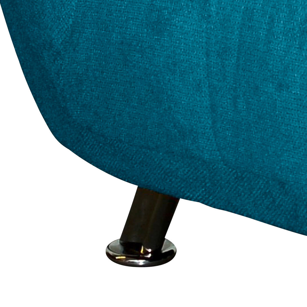 LIEGE in Flachgewebe Türkis  - Türkis/Chromfarben, MODERN, Textil/Metall (68/88/164cm) - MID.YOU