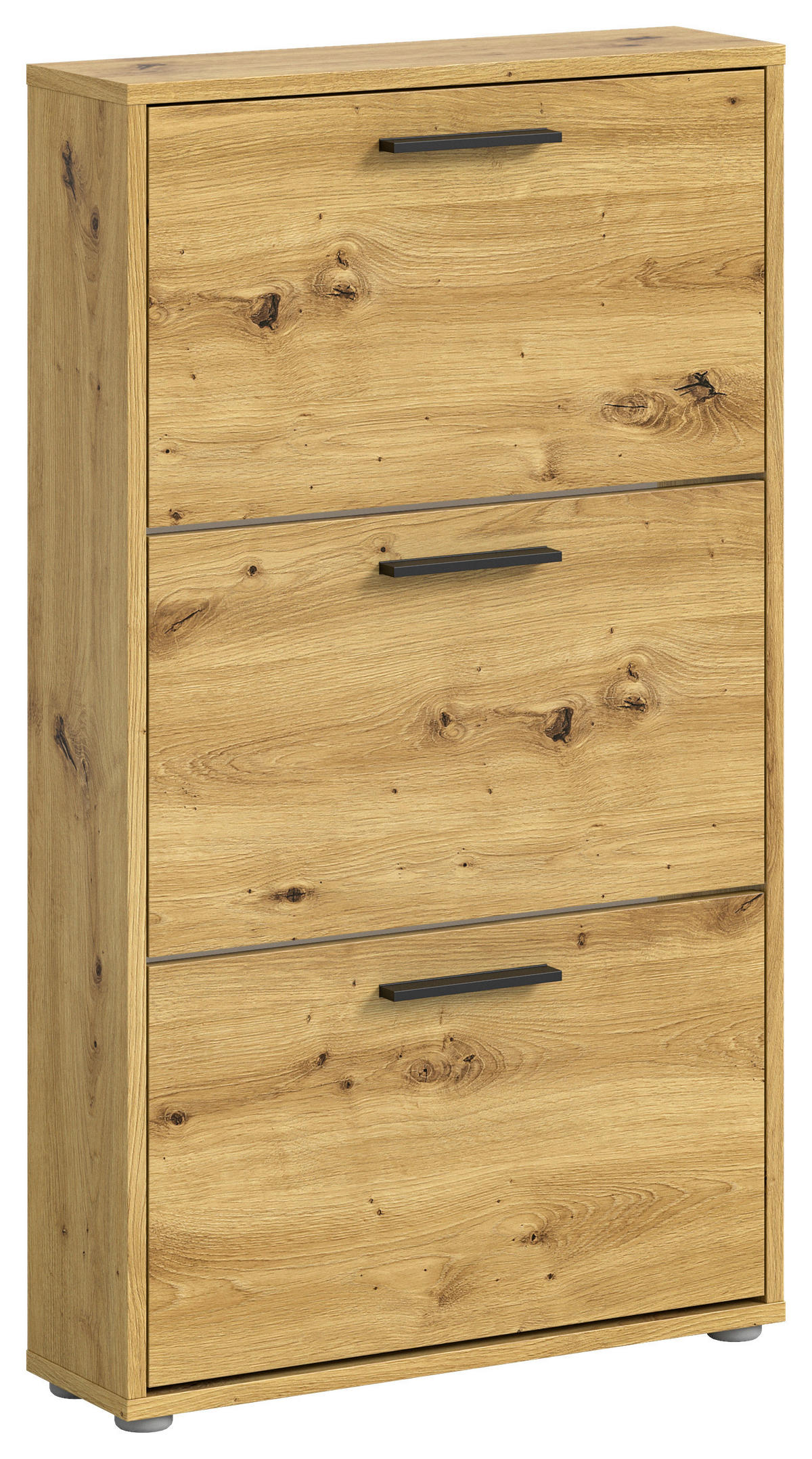 VÝKLOPNÁ SKRINKA NA TOPÁNKY, dub artisan, 59/103/17 cm - čierna/sivá, Design, kompozitné drevo/plast (59/103/17cm) - Carryhome