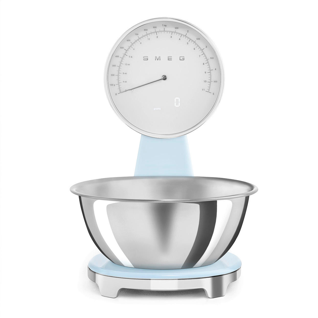 ELEKTRISCHE KÜCHENWAAGE 50's Style  - Pastellblau, Trend, Kunststoff (18/31.5/25cm) - SMEG