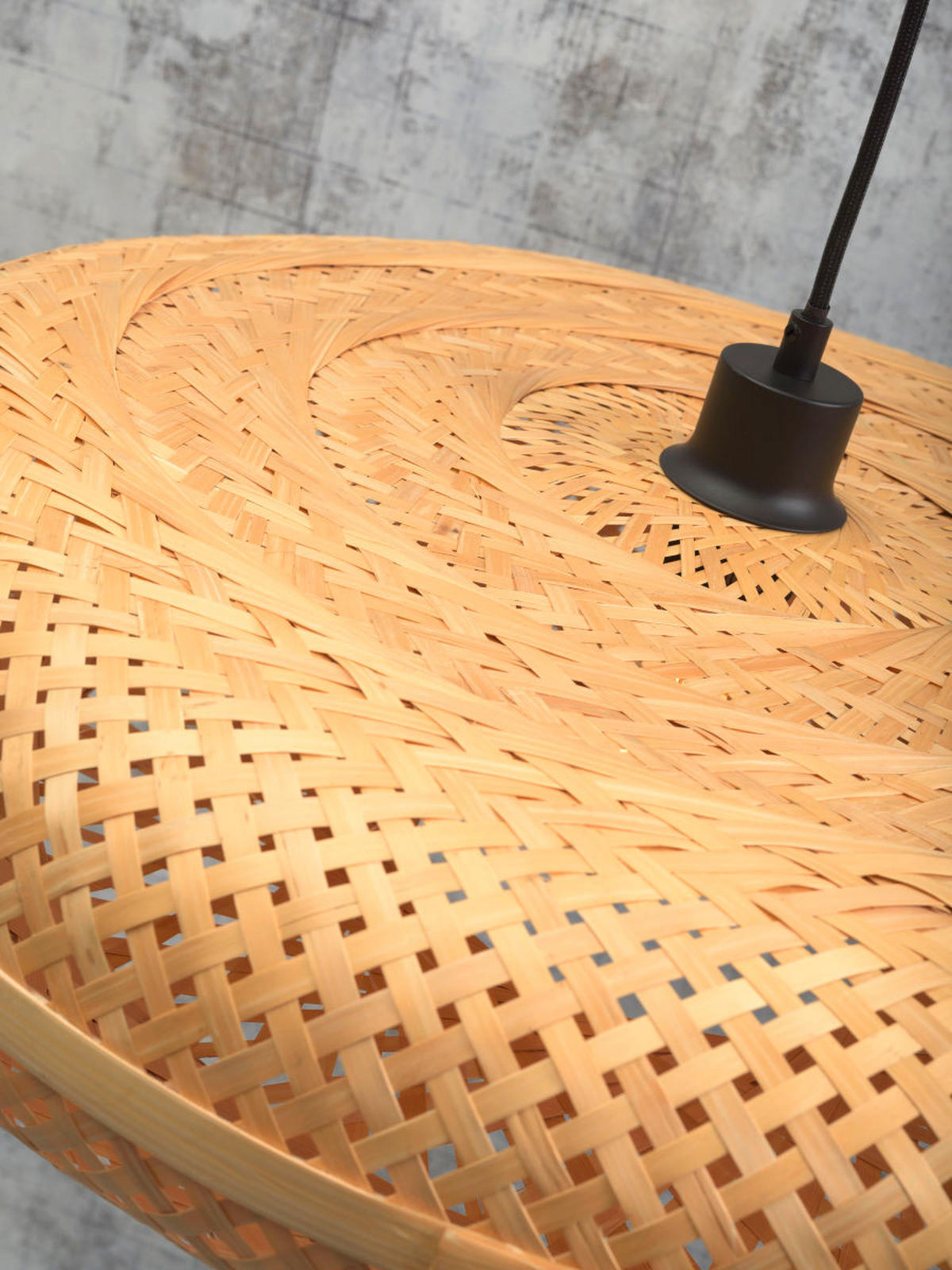 HÄNGELEUCHTE 60/60/17 cm  - Naturfarben, Trend, Holz (60/60/17cm) - Good & Mojo