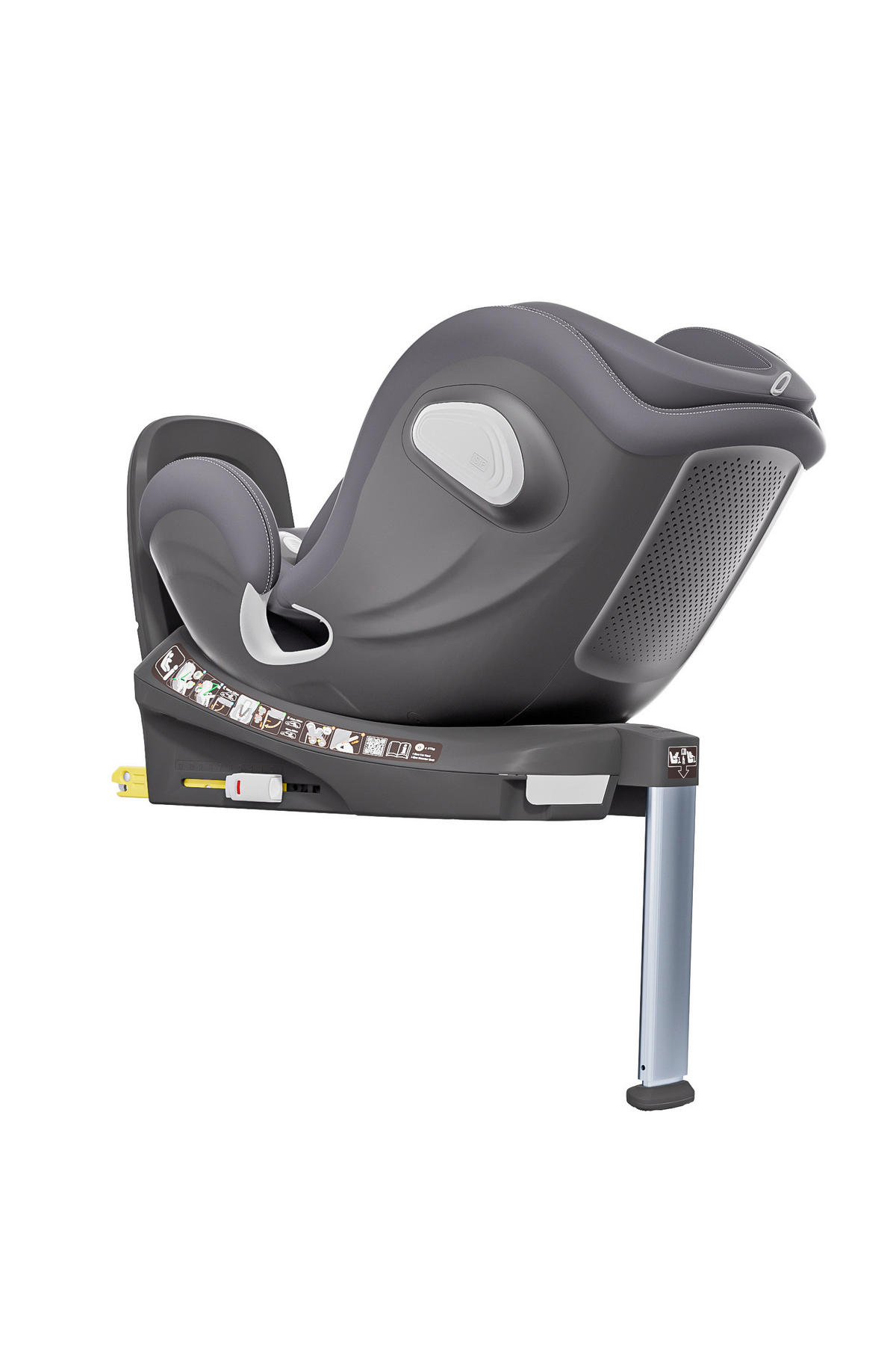 REBOARDER-KINDERSITZ Swan Fix Koala Grey   - Dunkelgrau, Basics, Kunststoff/Textil (44/77/58.5cm) - AVOVA