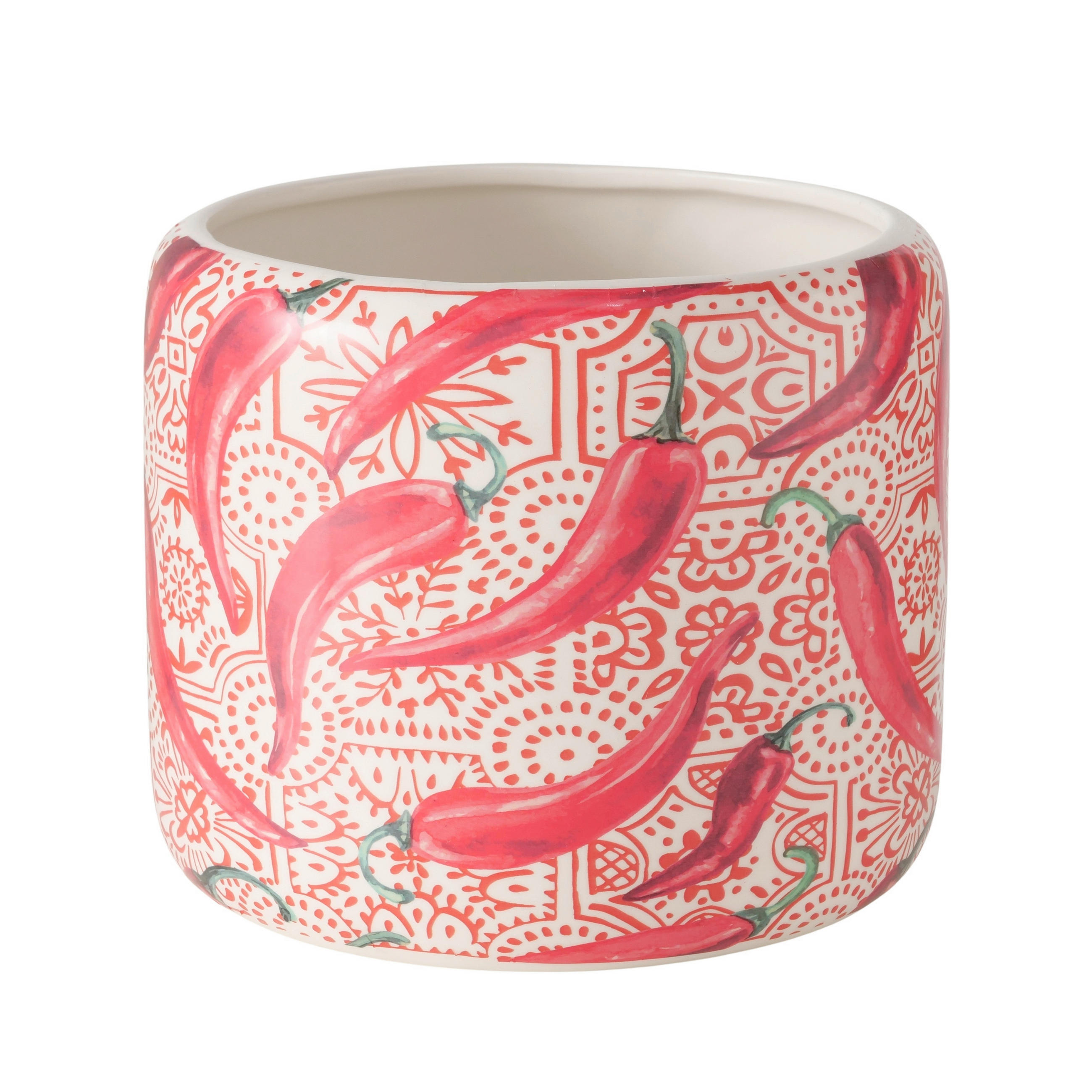 ÜBERTOPF 17/15 cm  - Rot, Trend, Keramik (17/15cm)