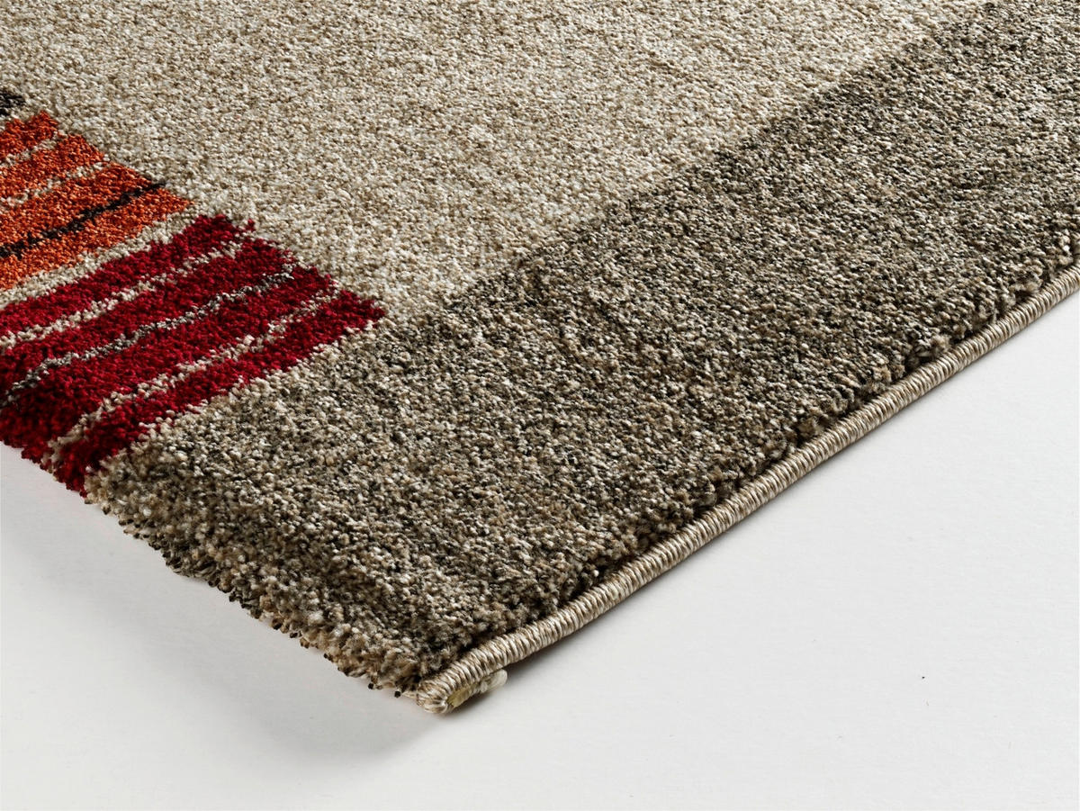 WEBTEPPICH 80/150 cm Palazzo Lobo Dunkelbraun, Beige  - Dunkelbraun/Beige, KONVENTIONELL, Textil (80/150cm) - Novel