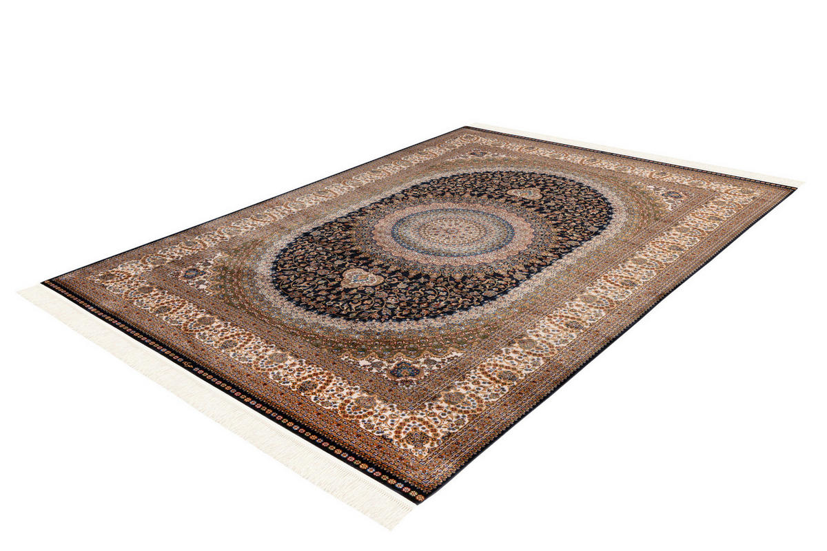 COVOR ȚESUT  - albastru/crem, Design, textil (300/400cm)