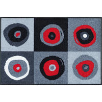 COVORAȘ DE INTRARE 50/75 cm  - roșu/antracit, Konventionell, plastic/textil (50/75cm) - wash+dry