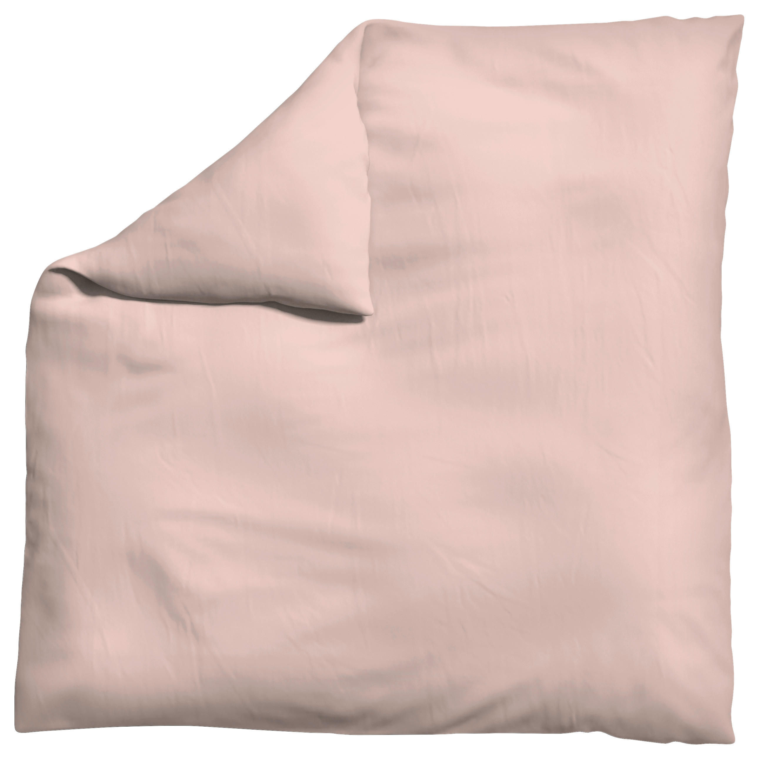 Schlafgut Bettdeckenbezug Woven Satin Hellrosa 200x200 cm